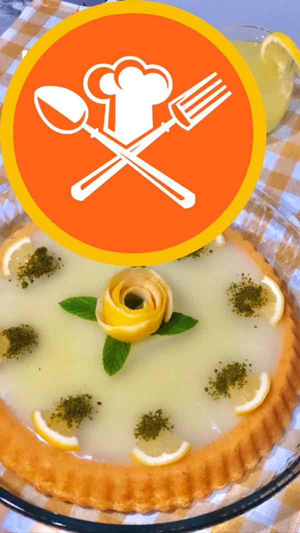 Κέικ τάρτας με κρέμα λεμονιού